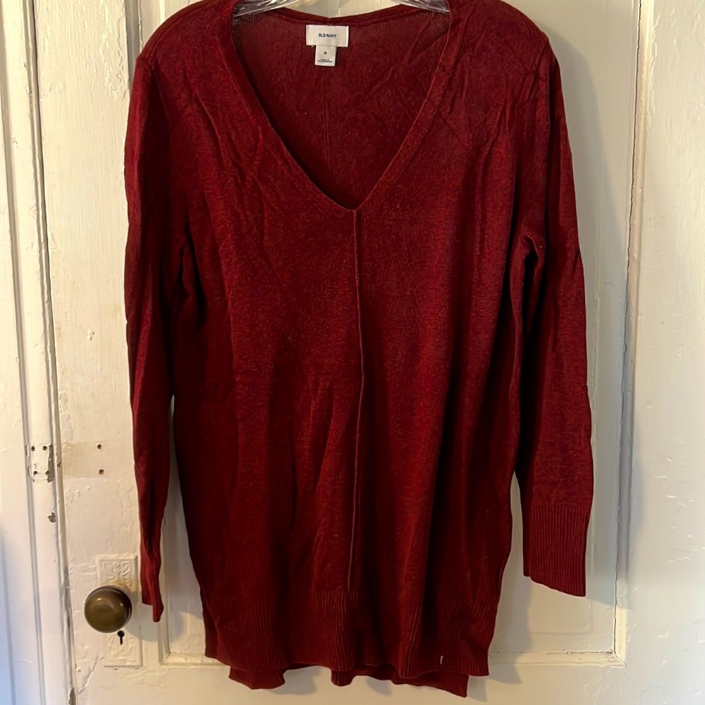 Old Navy Size M Maroon Sweater Very Good Condition